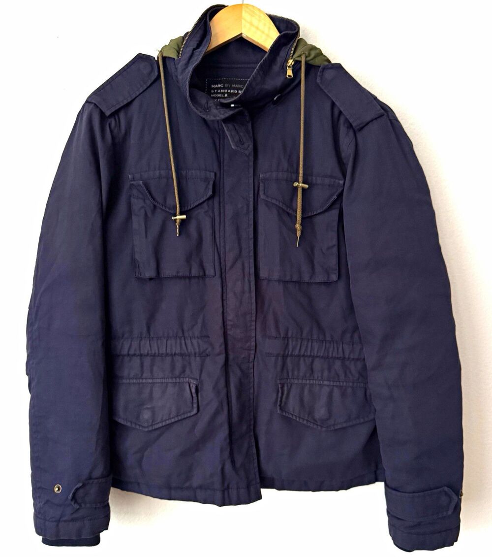 Marc by Marc Jacobs Standard Supply Down Puffer Jacket Womens S Navy Military